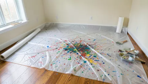 folia malarska na podłogę