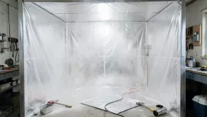 komora lakiernicza z folii