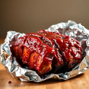 żeberka w folii z piekarnika